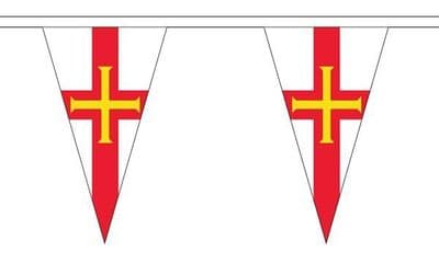 Guernsey Triangle Bunting (5m) - 12 Flags