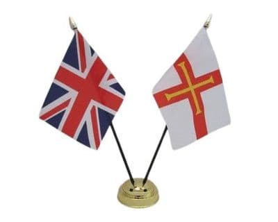 Guernsey with UK Friendship Table Flag