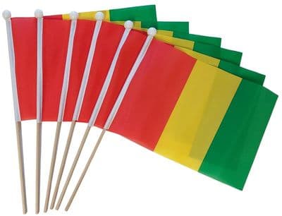 Guinea Hand Flag - 6 Pack