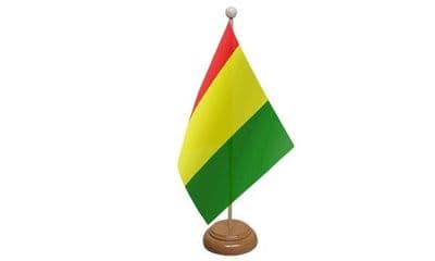 Guinea Table Flag - Wood