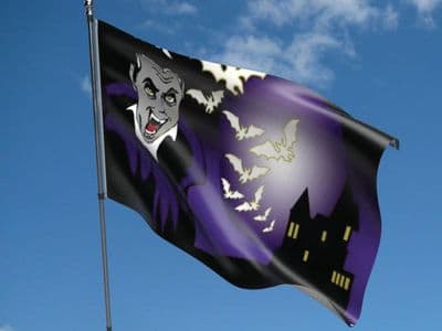 Halloween Bat Flag 5ft x 3ft