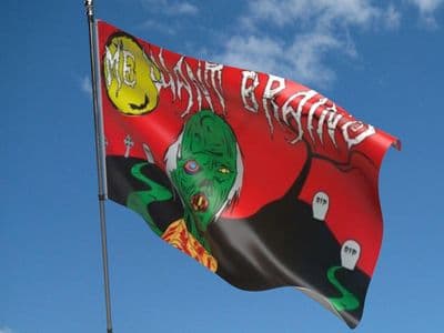 Halloween Zombie Flag 5ft x 3ft