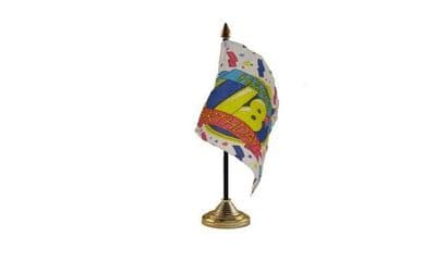 Happy 18th Birthday Table Flag