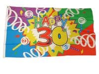 Happy 30th Birthday Flag | Buy Happy 30th Birthday Flag | NWFlags