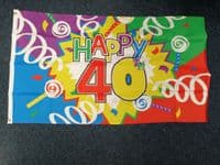Happy 40th Birthday Flag | Buy Happy 40th Birthday Flag | NWFlags