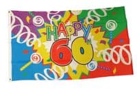 Happy 60th Birthday Flag | Buy Happy 60th Birthday Flag | NWFlags