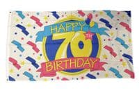 Happy 70th Birthday 2 Flag | Buy Happy 70th Birthday Flag | NWFlags