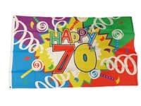 Happy 70th Birthday Flag | Buy Happy 70th Birthday Flag | NWFlags