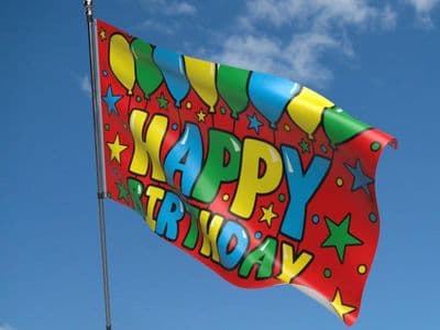 Happy Birthday Red Flag