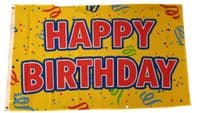 Happy Birthday Yellow Flag | Buy Happy Birthday Yellow Flag | NWFlags