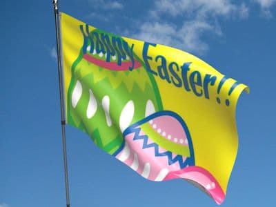 Happy Easter Flag 5ft x 3ft