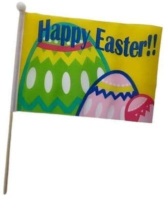 Happy Easter Hand Flag