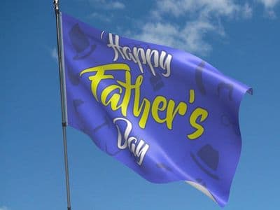 Happy Fathers Day Flag 5ft x 3ft