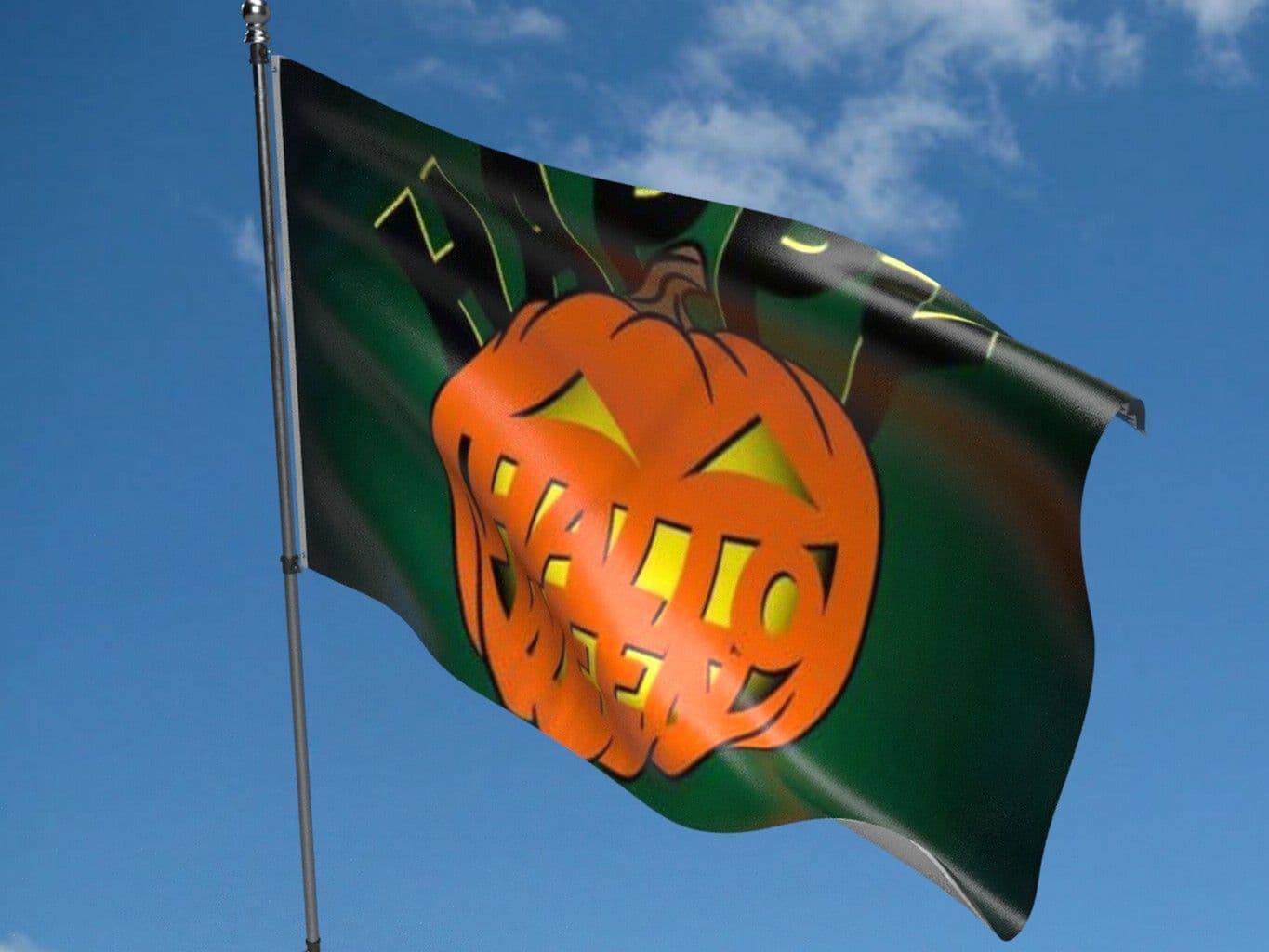 AZ FLAG - Drapeau Citrouille D'Halloween – 150 X 90 Cm – Bannière