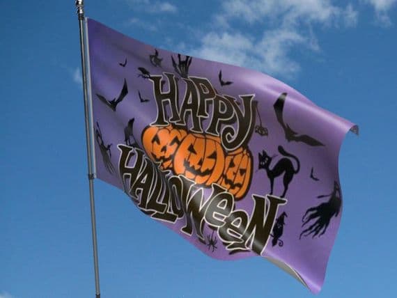 Happy Halloween Purple Flag | Buy Happy Halloween Purple Flag