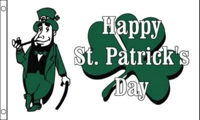 Happy St Patricks day Flag 5ft x 3ft