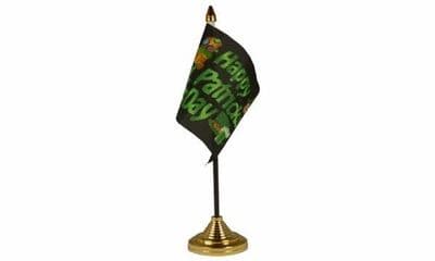 Happy St Patricks Day Table Flag
