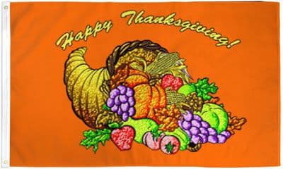 Happy Thanksgiving Flag 5ft x 3ft