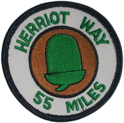 Herriot Way 55 Miles Round Embroidered Sew on patch