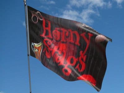 Horny Stags Flag 5ft x 3ft