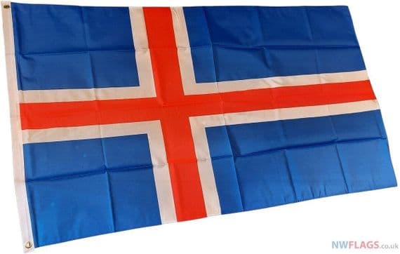 Iceland Flag 5ft x 3ft | Buy Iceland Value Flag | North West Flags