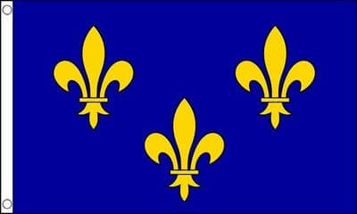 Ile-de-France Flag - 5ft x 3ft | Standard Polyester