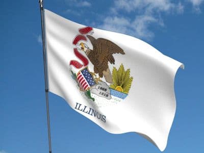 Illinois State 5ft x 3ft Flag