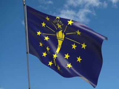 Indiana State 5ft x 3ft Flag