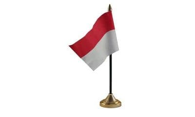 Indonesia Table Flag