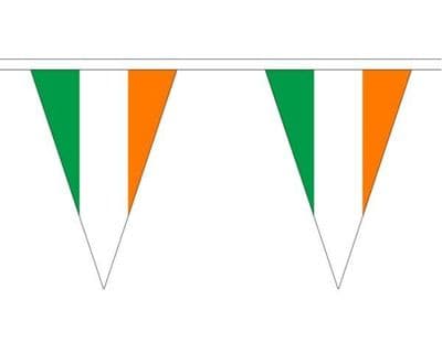 Ireland Bunting Triangle 20m - 54 Flags