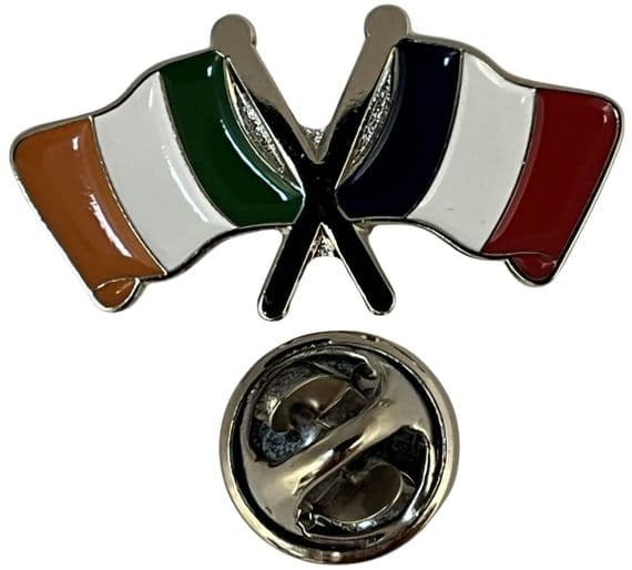 Ireland & France Pin Badge - NWFlags
