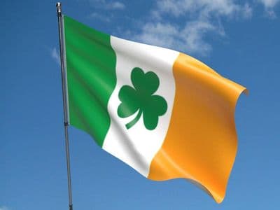 Ireland Shamrock Flag 5ft x 3ft