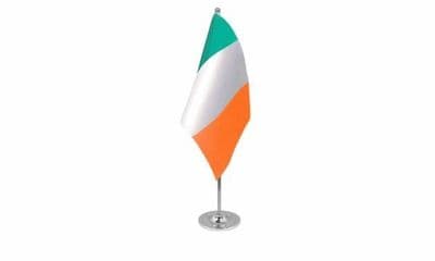 Ireland Table Flag - Satin
