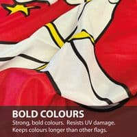 Isle of Man Flag 5ft x 3ft Knitted Heavy Polyester | NWFlags