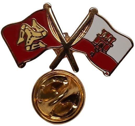 Isle of Man & Gibraltar Badge | Buy Isle of Man & Gibraltar Pin Badge