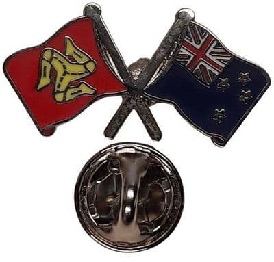 Isle of Man & New Zealand Pin Badge