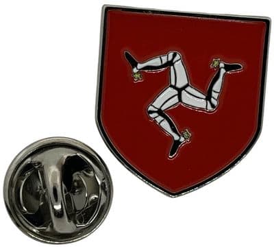 Isle of Man Shield Pin Badge