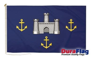 Isle of Wight (Old) Castles Premium Quality DuraFlag Rope & Toggle - 5ft x 3ft
