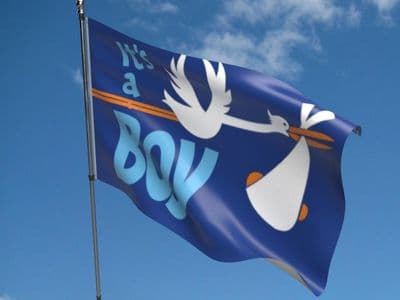 It's A Boy 5ft x 3ft Flag
