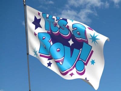It's a Boy (new) 5ft x 3ft Flag