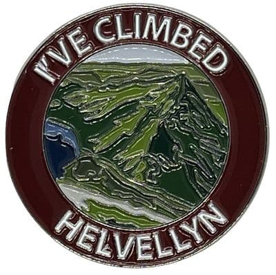 Ive Climbed Helvellyn Large Pin Badge