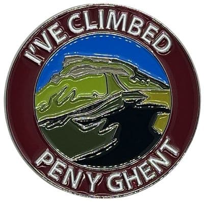 Ive Climbed Pen Y Ghent Large Pin Badge