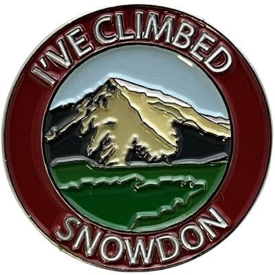 Ive Climbed Snowdon Large Pin Badge