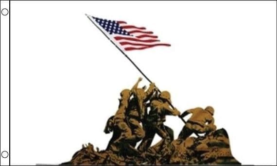 Iwo Jima Flag | Buy Iwo Jima 5ft x 3ft Flag | North West Flags