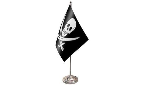 Jack Rackham Satin Table Flag | Buy Jack Rackham Satin Table Flag