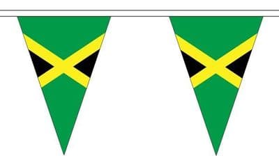 Jamaica Bunting Triangle 5m - 12 Flags
