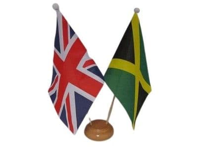 Jamaica Friendship Table Flag - Wood