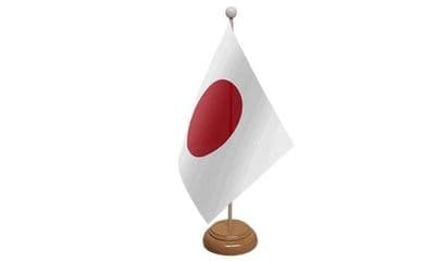 Japan Table Flag - Wood
