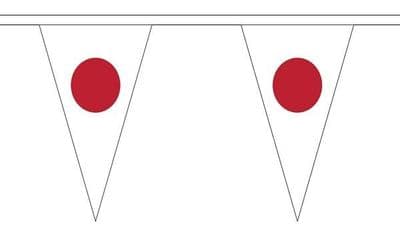 Japan Triangle Bunting (5m) - 12 Flags