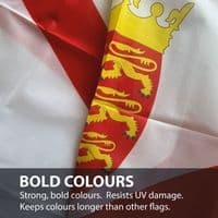 Jersey 5ft x 3ft Knitted Heavy Polyester Flag